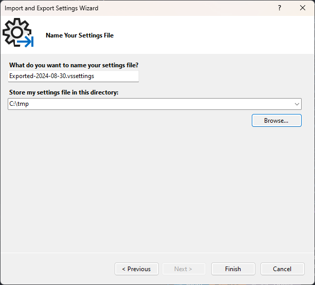 Export Visual Studio Settings 04